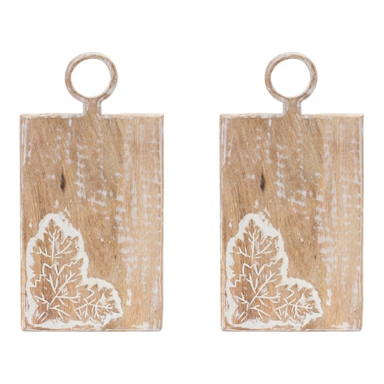 Autumn Mango Wood Cutting Board, 2ct.
